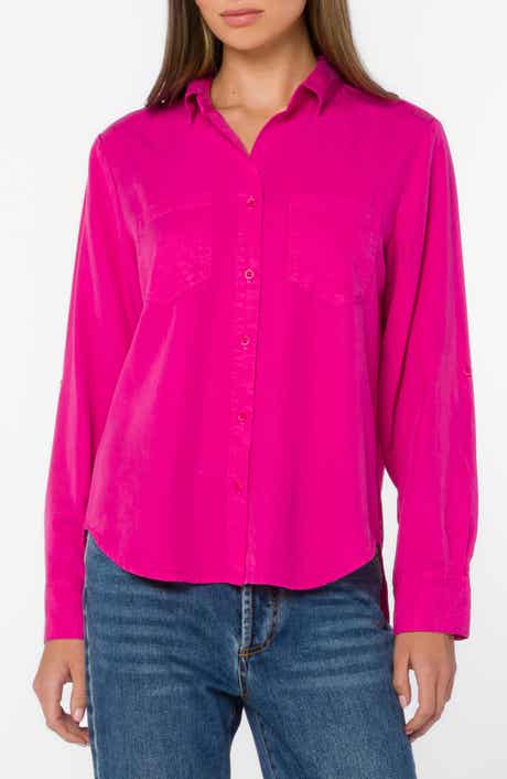 VELVET HEART Sirena Roll Tab Sleeve Shirt