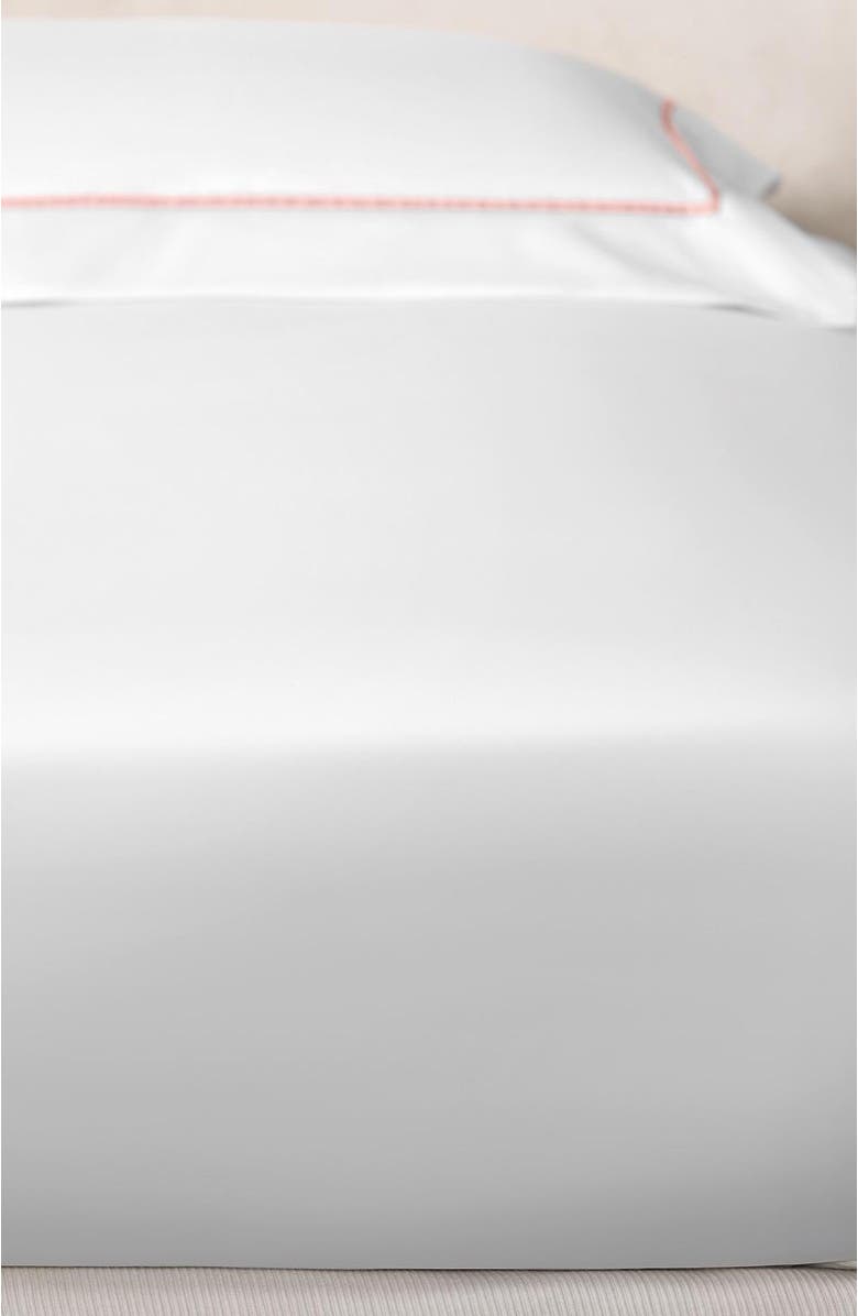 Togas Plaza Flat Sheet, Alternate, color, White
