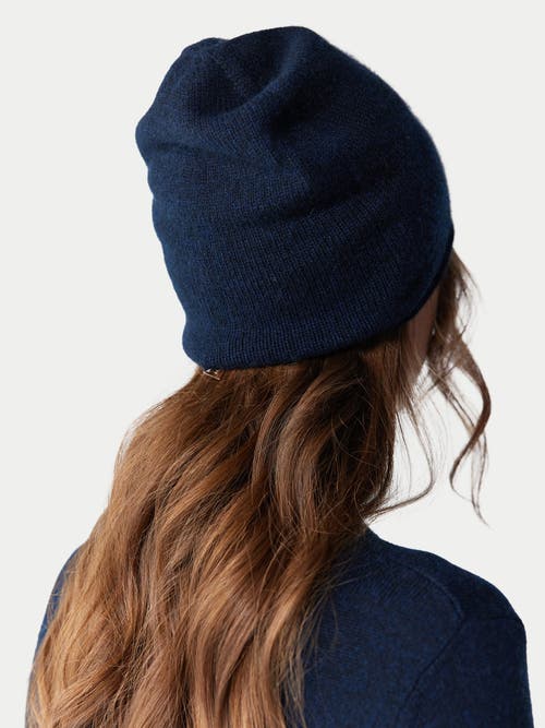 Gobi Mongolian Cashmere Cashmere Hat And Sweater Set In Total Eclipse