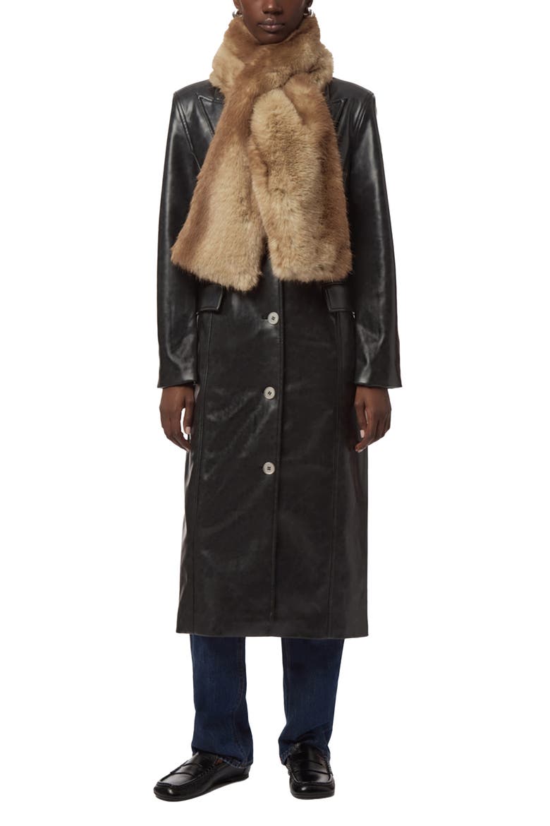 Kai Faux Fur Scarf, Alternate, color, BLONDE MINK