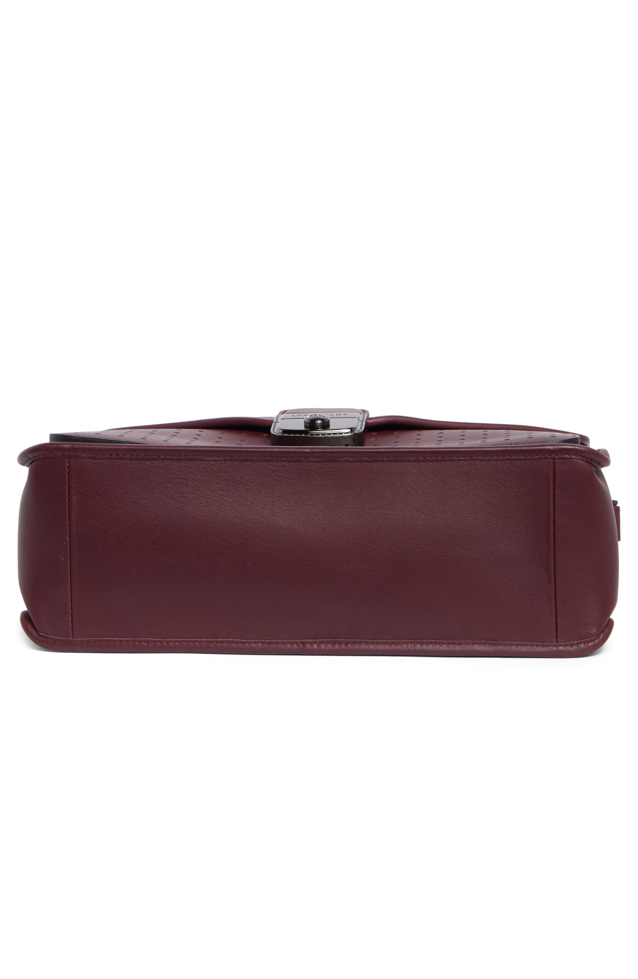 Longchamp Mademoiselle Perforated Shoulder Bag, Alternate, color, Brandy