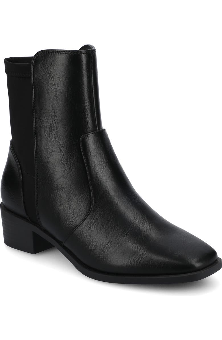 Journee Collection Renna Chelsea Boot - Wide Width Available, Main, color, Black