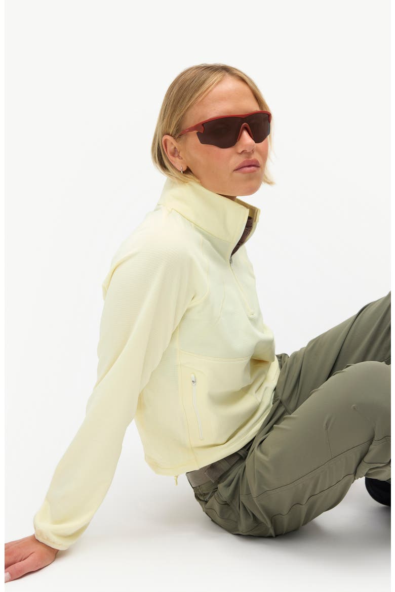 Rebecca Half-Zip Fleece Pullover, Alternate, color, CHARDONNAY