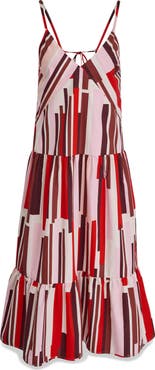 BCBG Stripe Cotton Maxi Dress