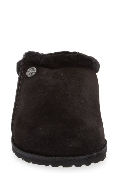 Birkenstock Zermatt Genuine Shearling Slipper In Black