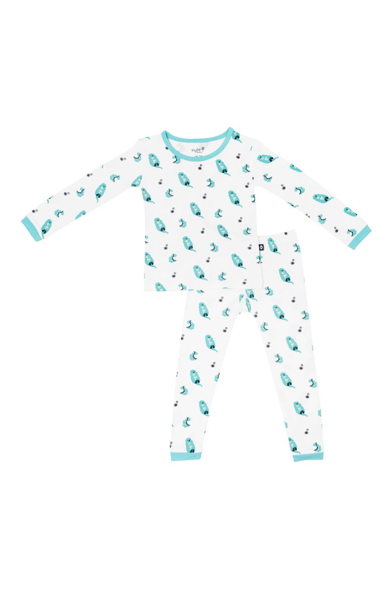 Kids' Fitted 2-Piece Long Sleeve Pajamas, Main, color, ROBIN CUDDLE