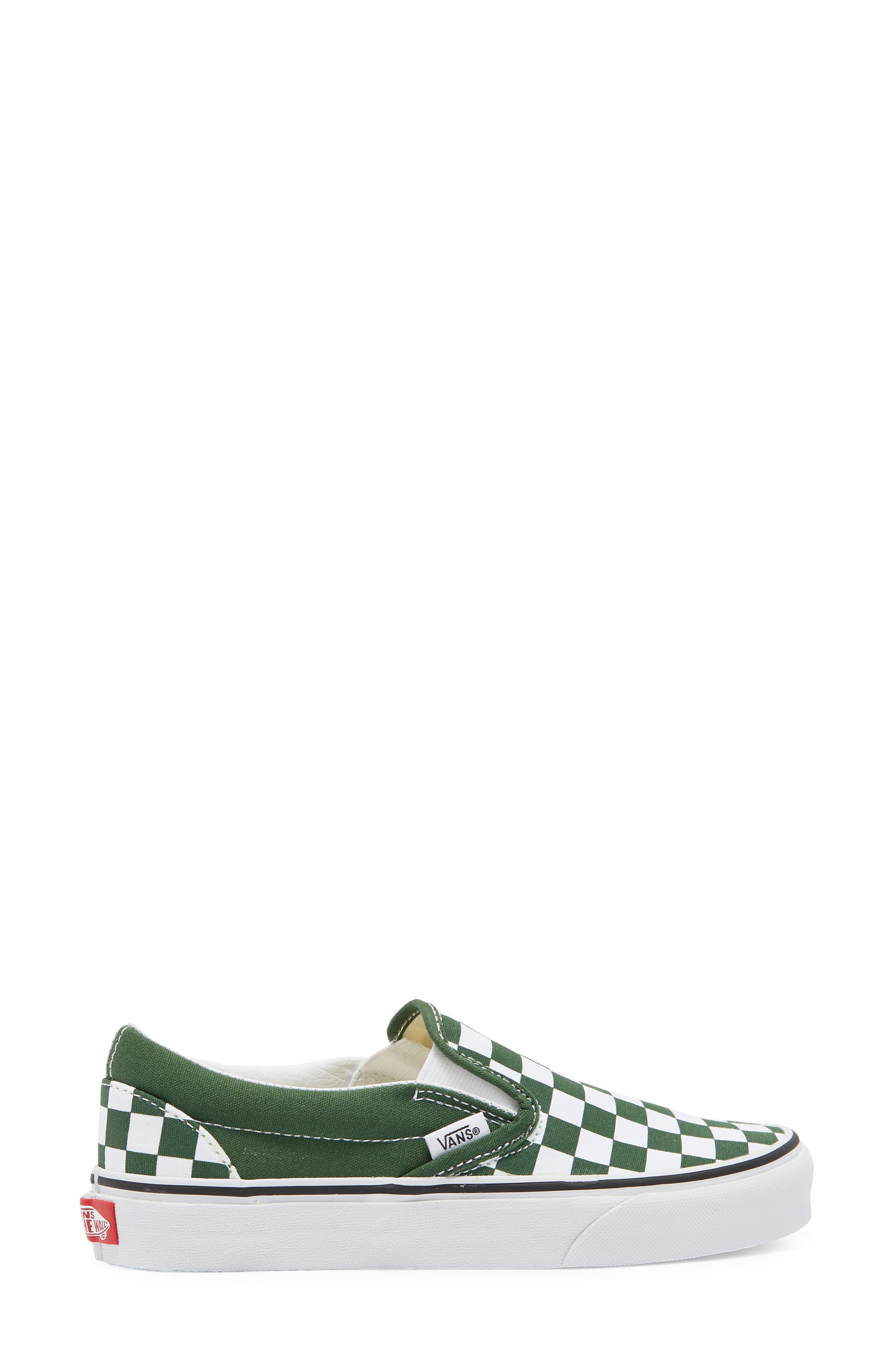 Vans Gender Inclusive Classic Slip-On Sneaker, Alternate, color, Checkerboard Emerald