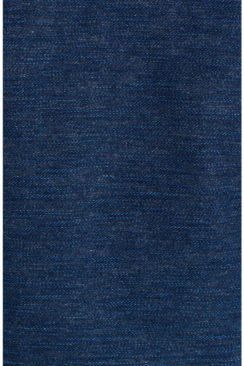 'Indigo' Knit Hood Denim Jacket, Alternate, color, DARK WASH