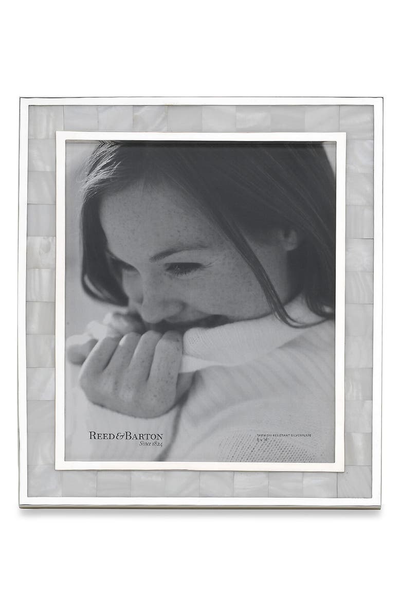 Reed & Barton Mother-of-Pearl Inlay Picture Frame, Main, color, 
