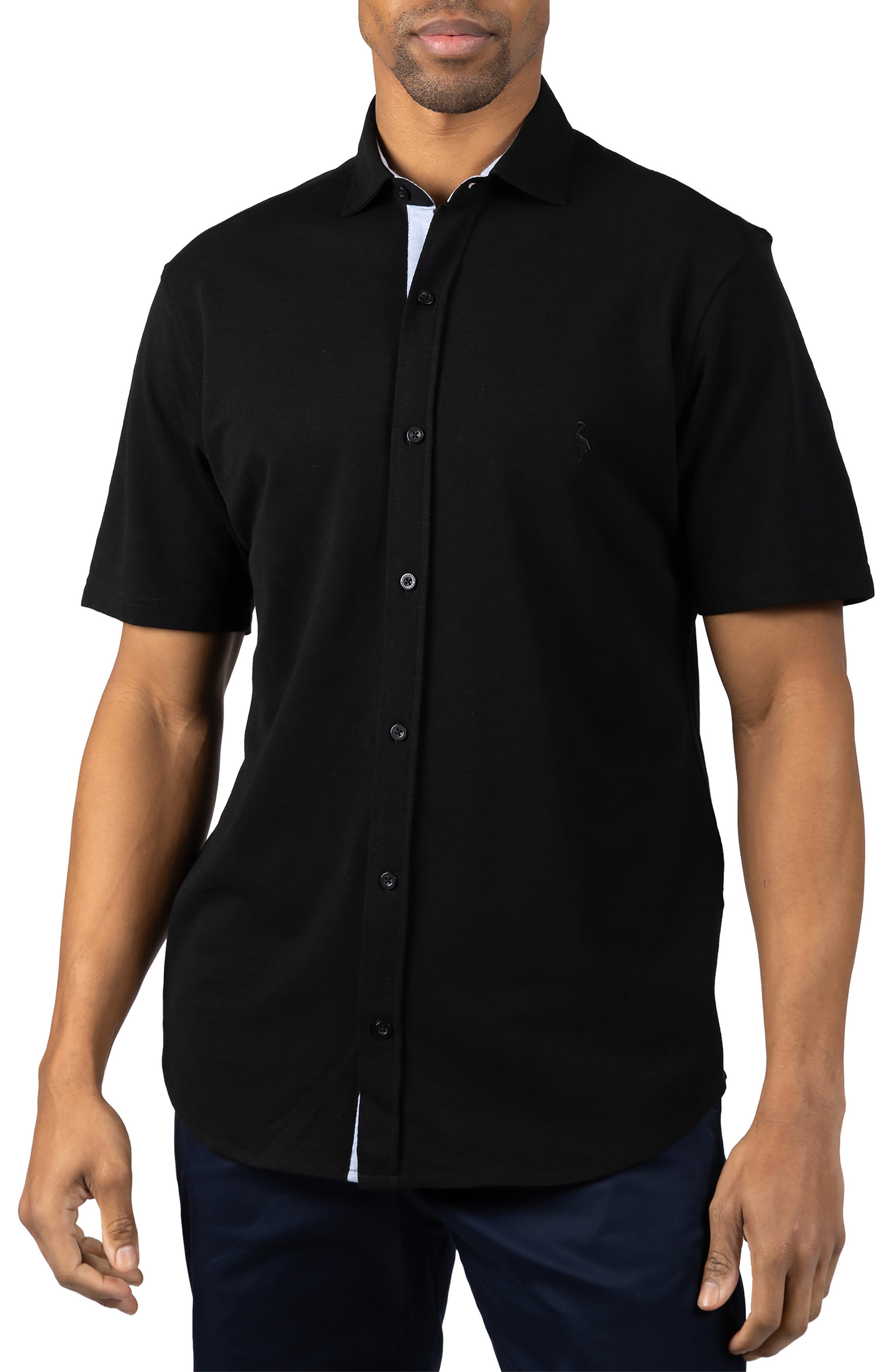 TailorByrd Slub Pique Button-Up Shirt