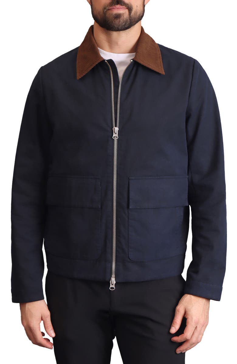 Bagatelle Waxed Cotton Patch Pocket Jacket, Alternate, color, 