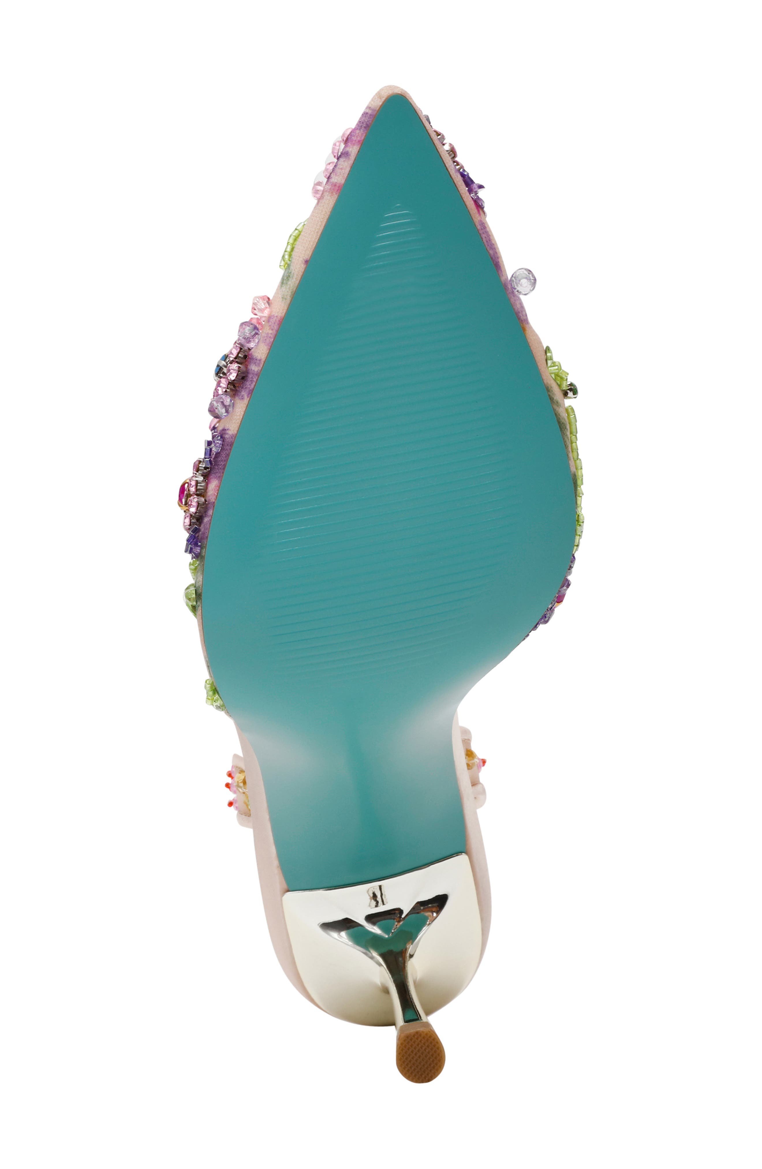 Velma Pointed Toe Slingback Pump, Alternate, color, LIGHT BEIGE MULTI