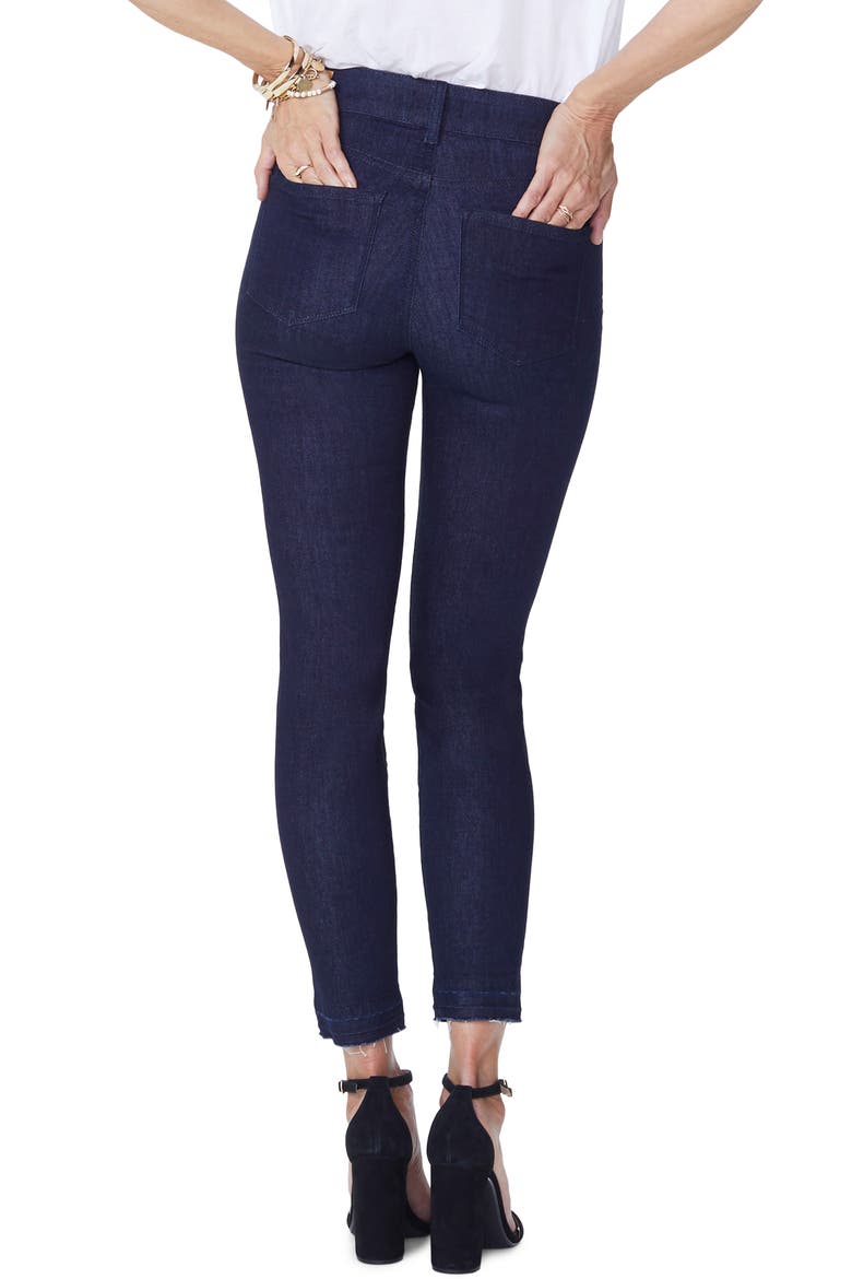 Ami High Waist Release Hem Stretch Ankle Skinny Jeans, Alternate, color, RINSE