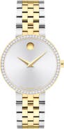 Movado Museum Classic Lab Grown Diamond Bracelet Watch, 29.5mm