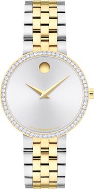 Movado Museum Classic Lab Grown Diamond Bracelet Watch, 29.5mm