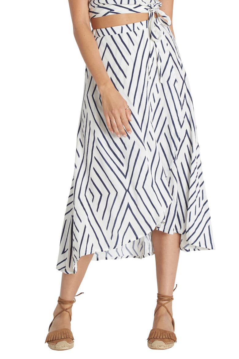 Time Again Woven Midi Skirt, Main, color, COOL WIP