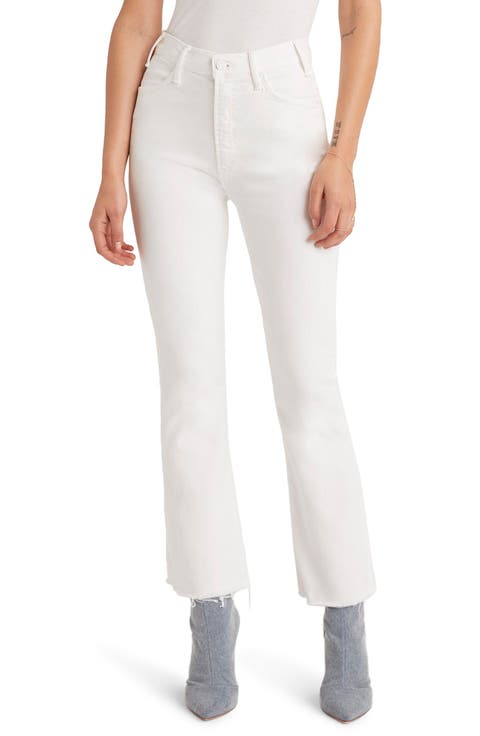 The Hustler High Waist Fray Hem Ankle Bootcut Jeans (Fairest of them All)