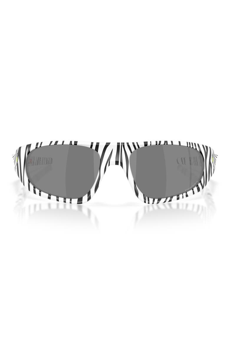 Gender Inclusive Neoforma 60mm Oval Sunglasses, Main, color, WHITE BENGAL / PRIZM BLACK