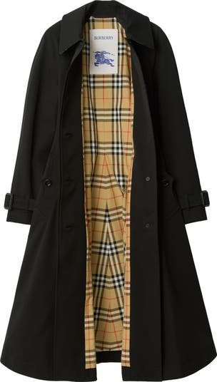 Long Gabardine Ellingham Fit-and-flare Car Coat