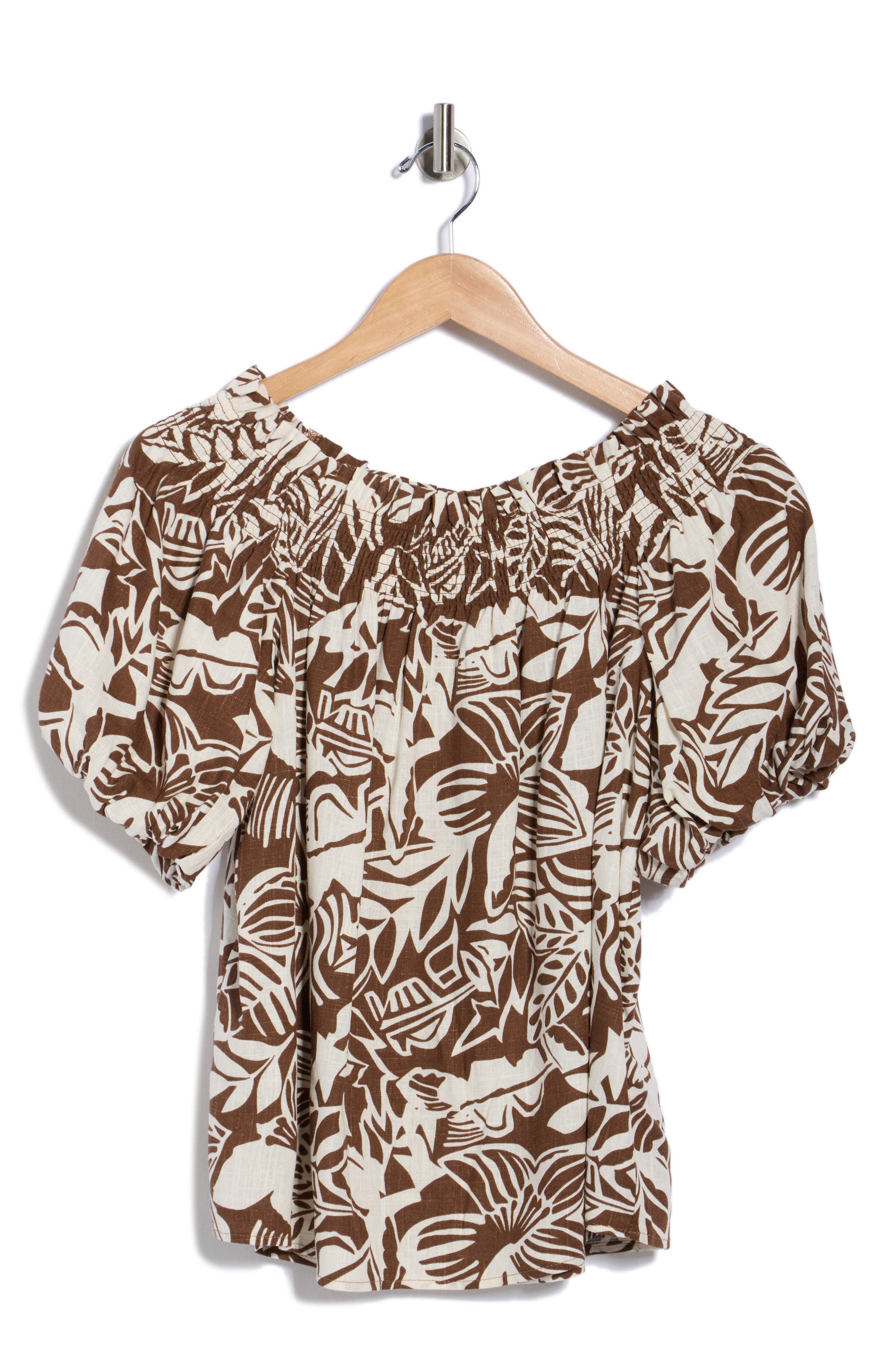 CeCe Off the Shoulder Short Sleeve Top