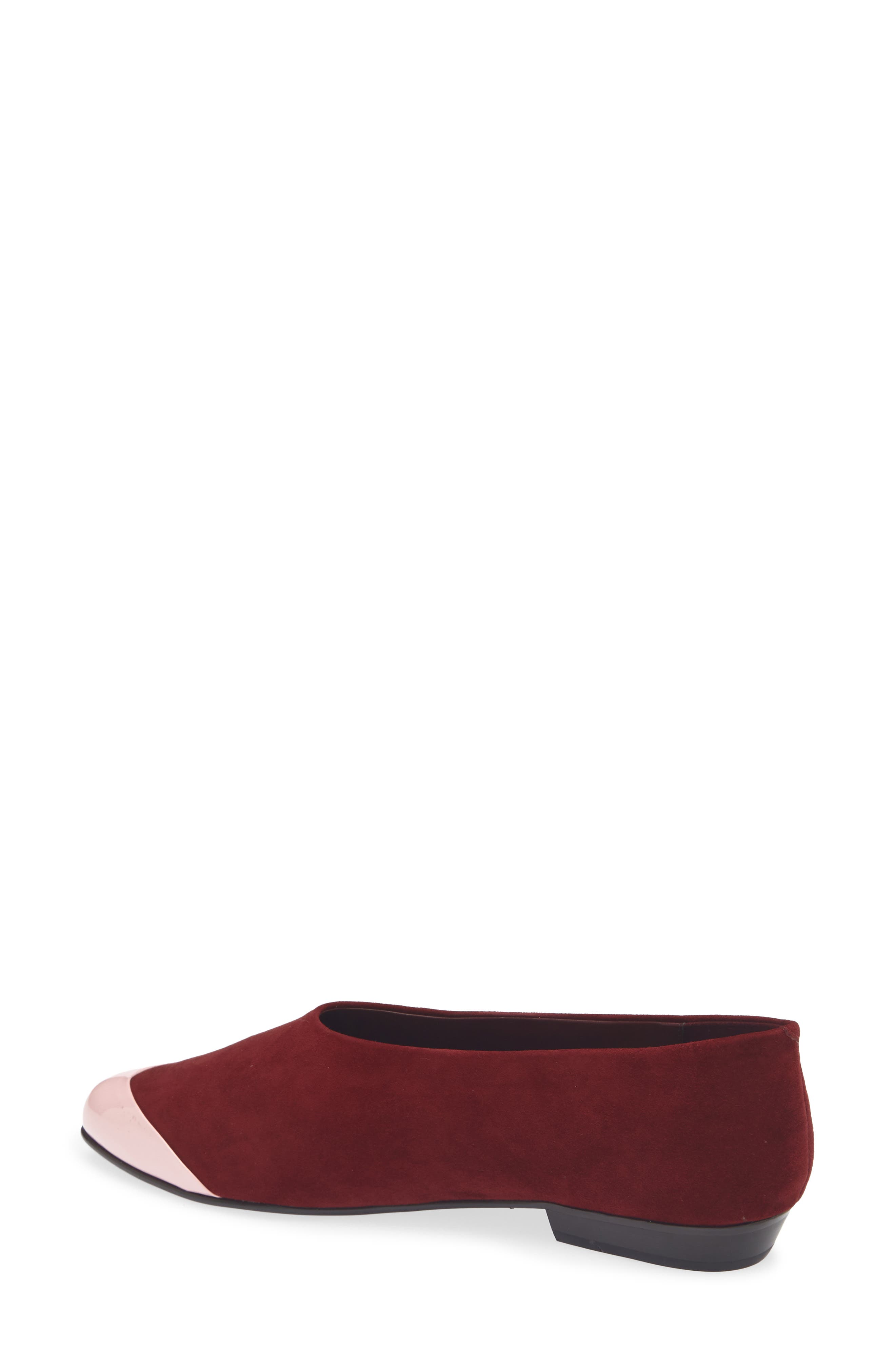 Collene Ballet Flat, Alternate, color, WINE SUEDE PINK