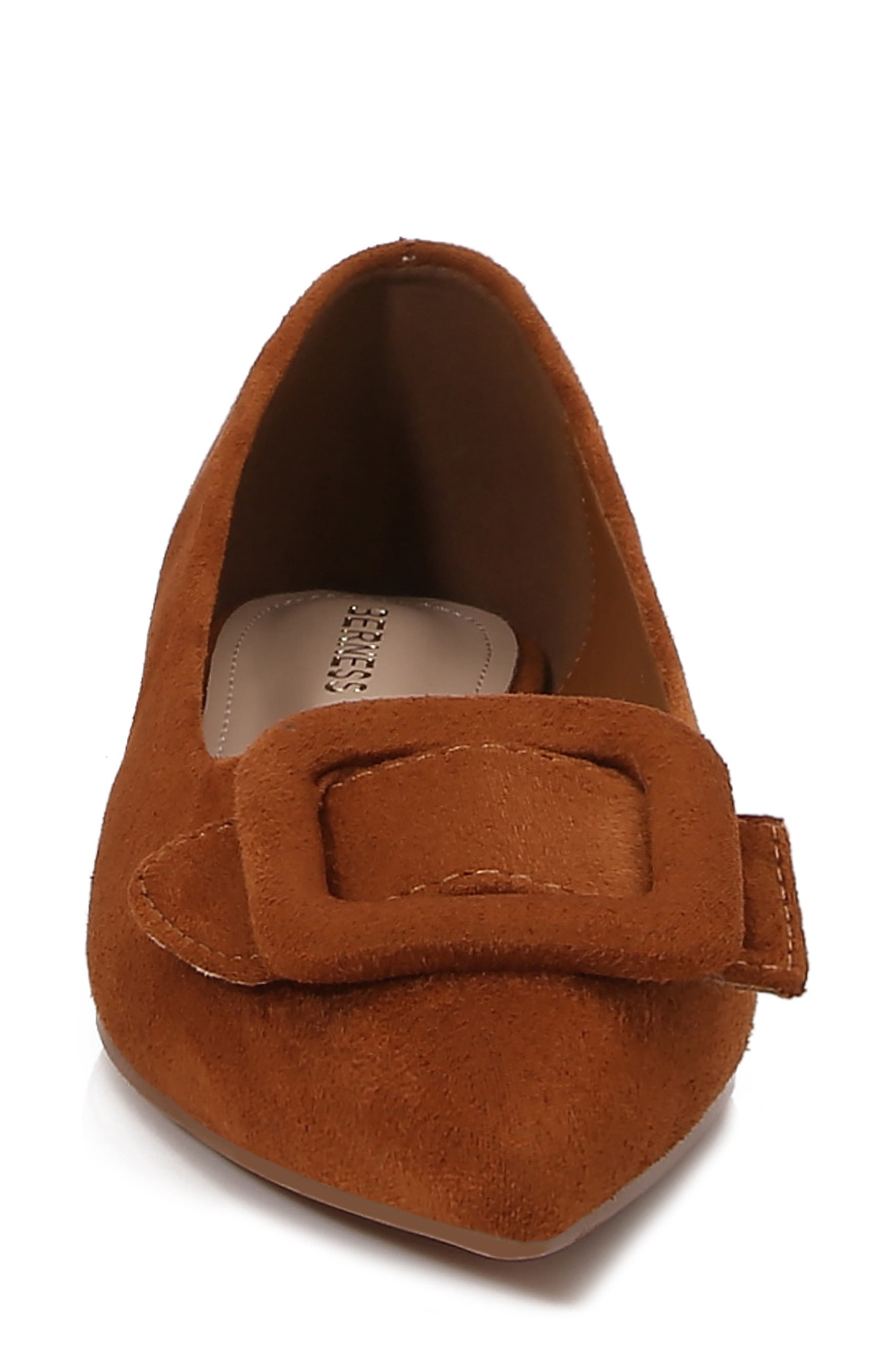 Rhianna Pointed Toe Flat Women), Alternate, color, CAMEL