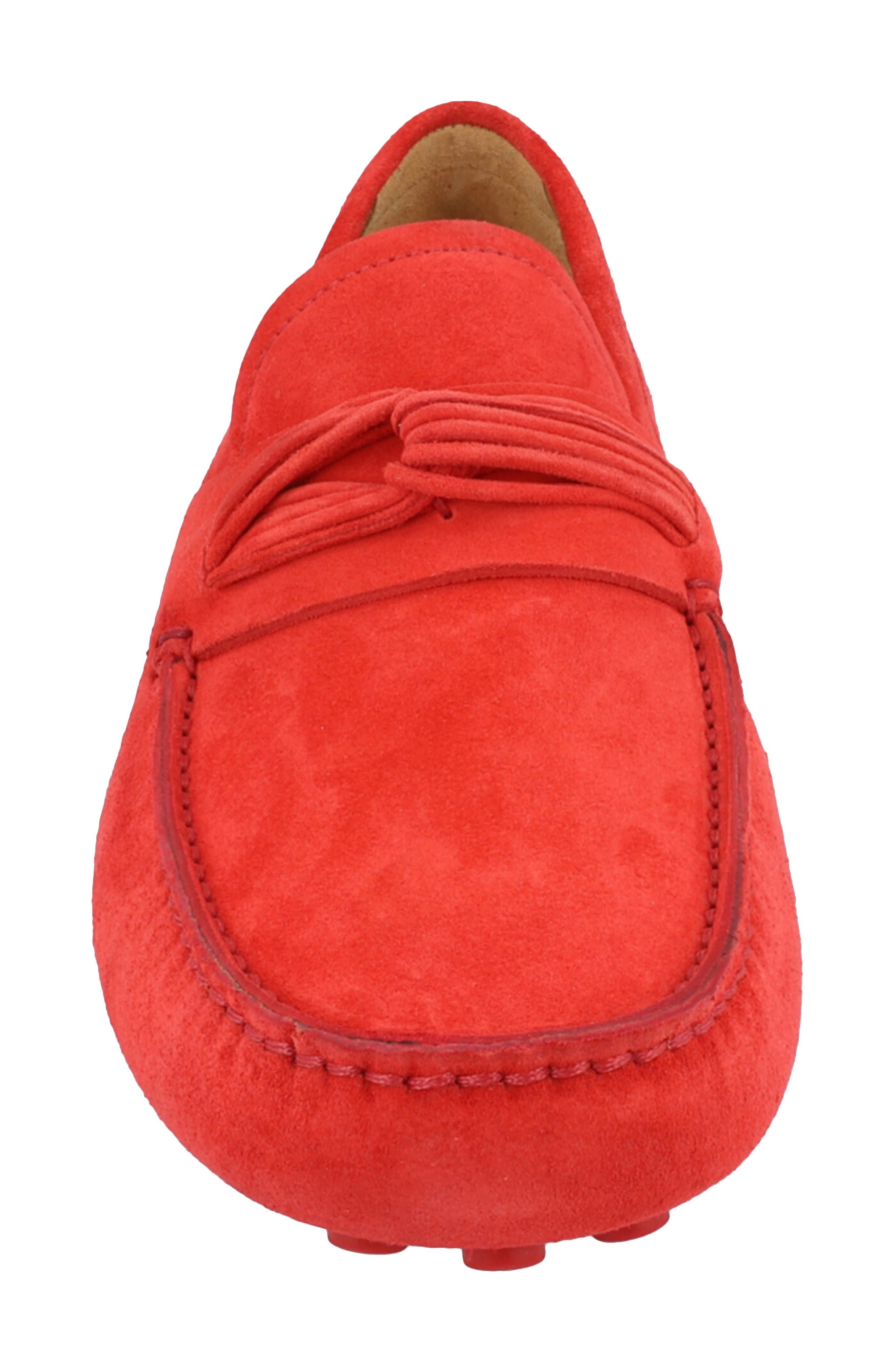 FERRAGAMO Forbes Driving Loafer, Alternate, color, Red