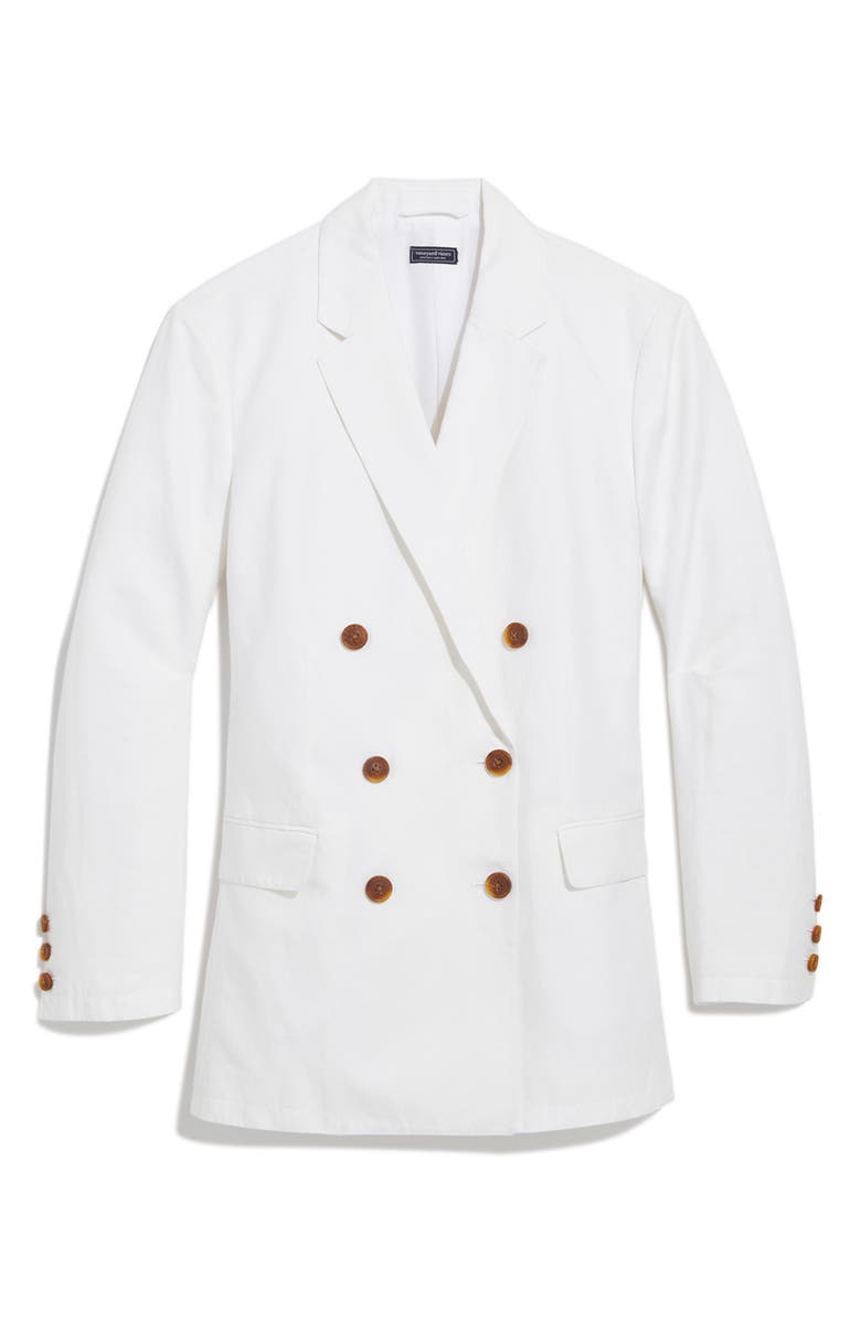 vineyard vines Double Breasted Linen Blend Blazer, Alternate, color,