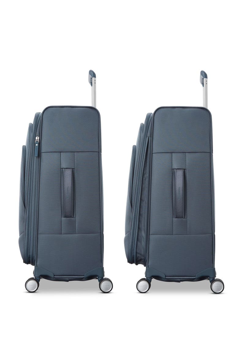 UpLIFT Softside Expandable 25" Medium Checked Spinner Luggage, Alternate, color, Black