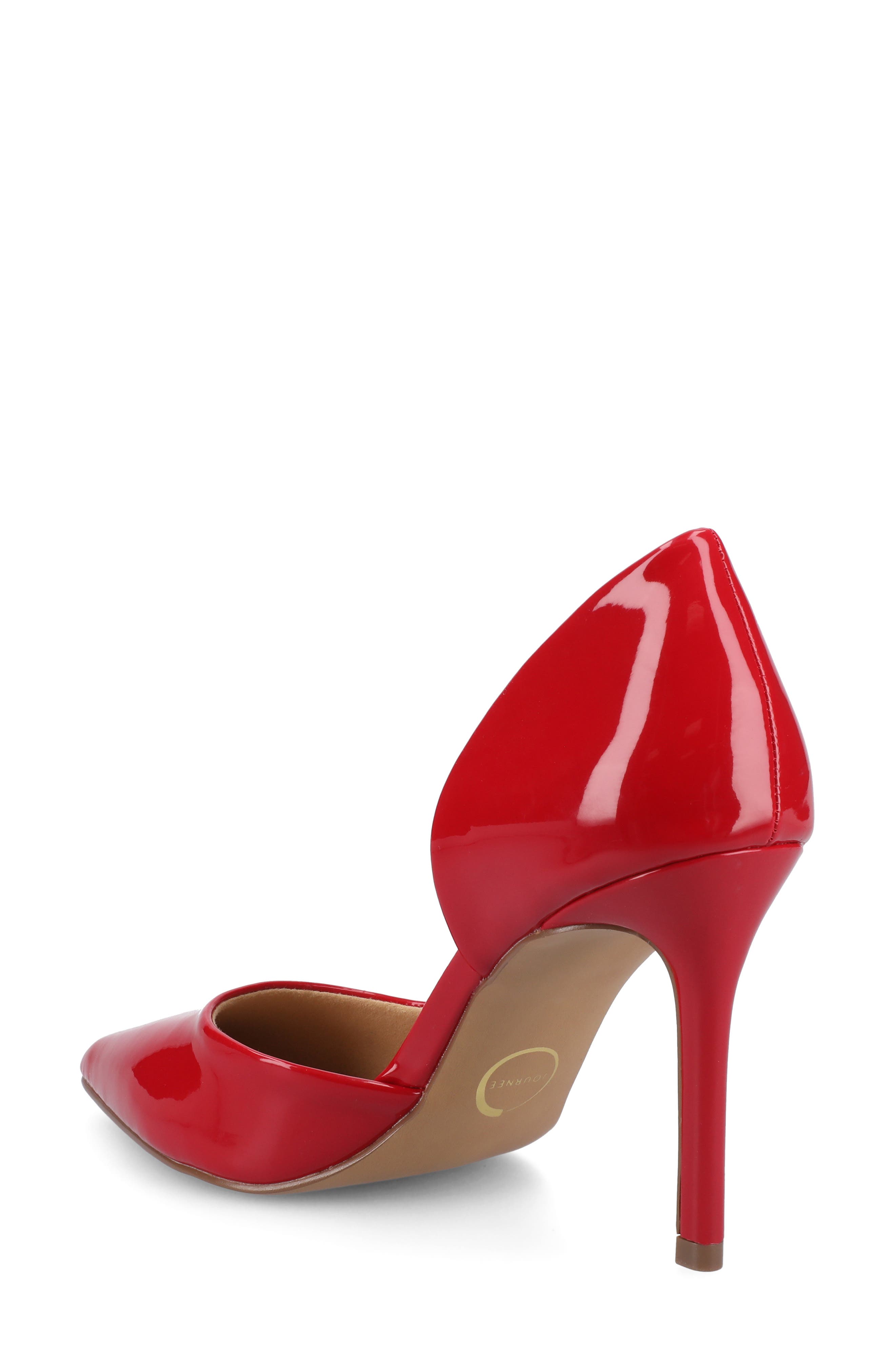 Blanca Half d'Orsay Pump, Alternate, color, RED PATENT
