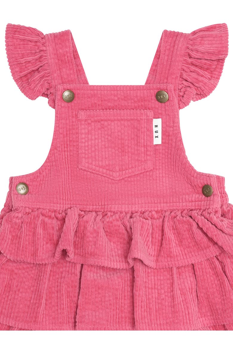 Berry Cord Tiered Pinafore (Baby), Alternate, color, Dusty Berry