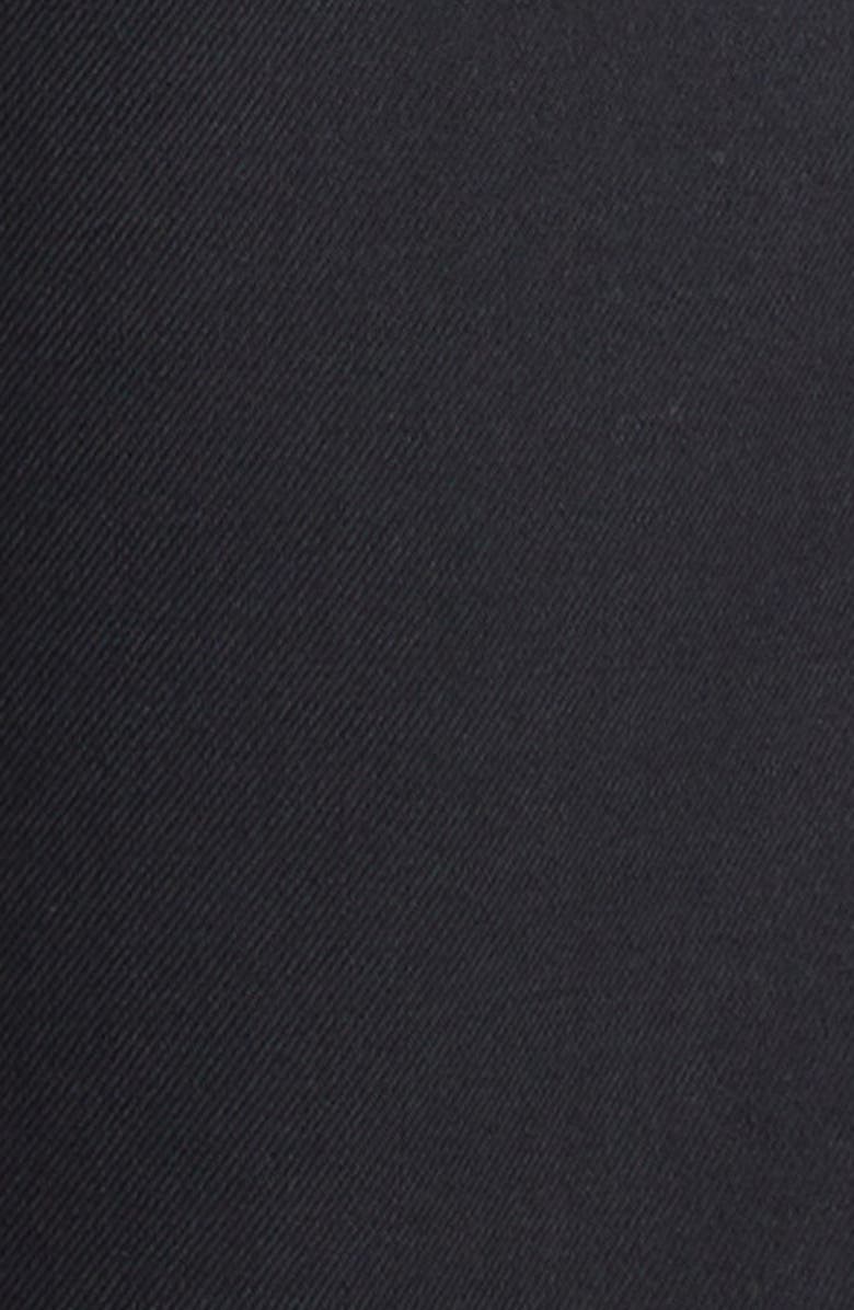 McQueen Studded Cotton Cigarette Pants, Alternate, color, Black