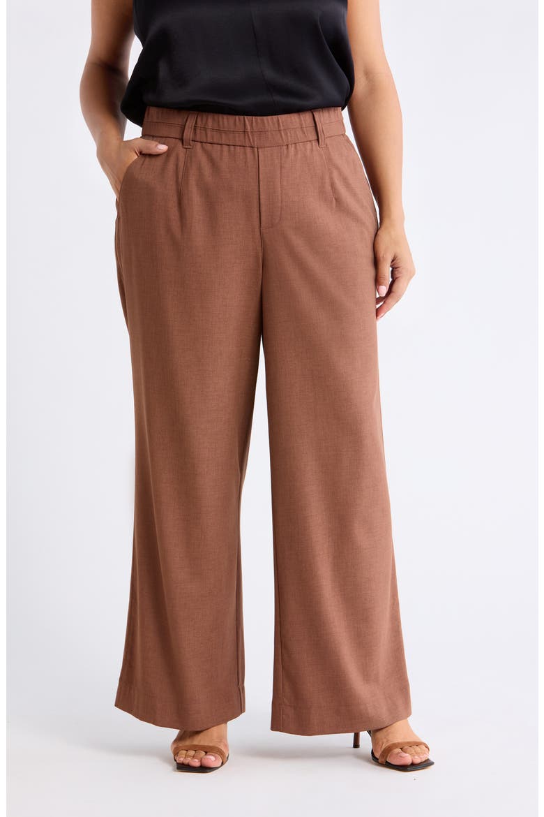 Skyrise High Rise Wide Leg Pants, Main, color, MOCHA