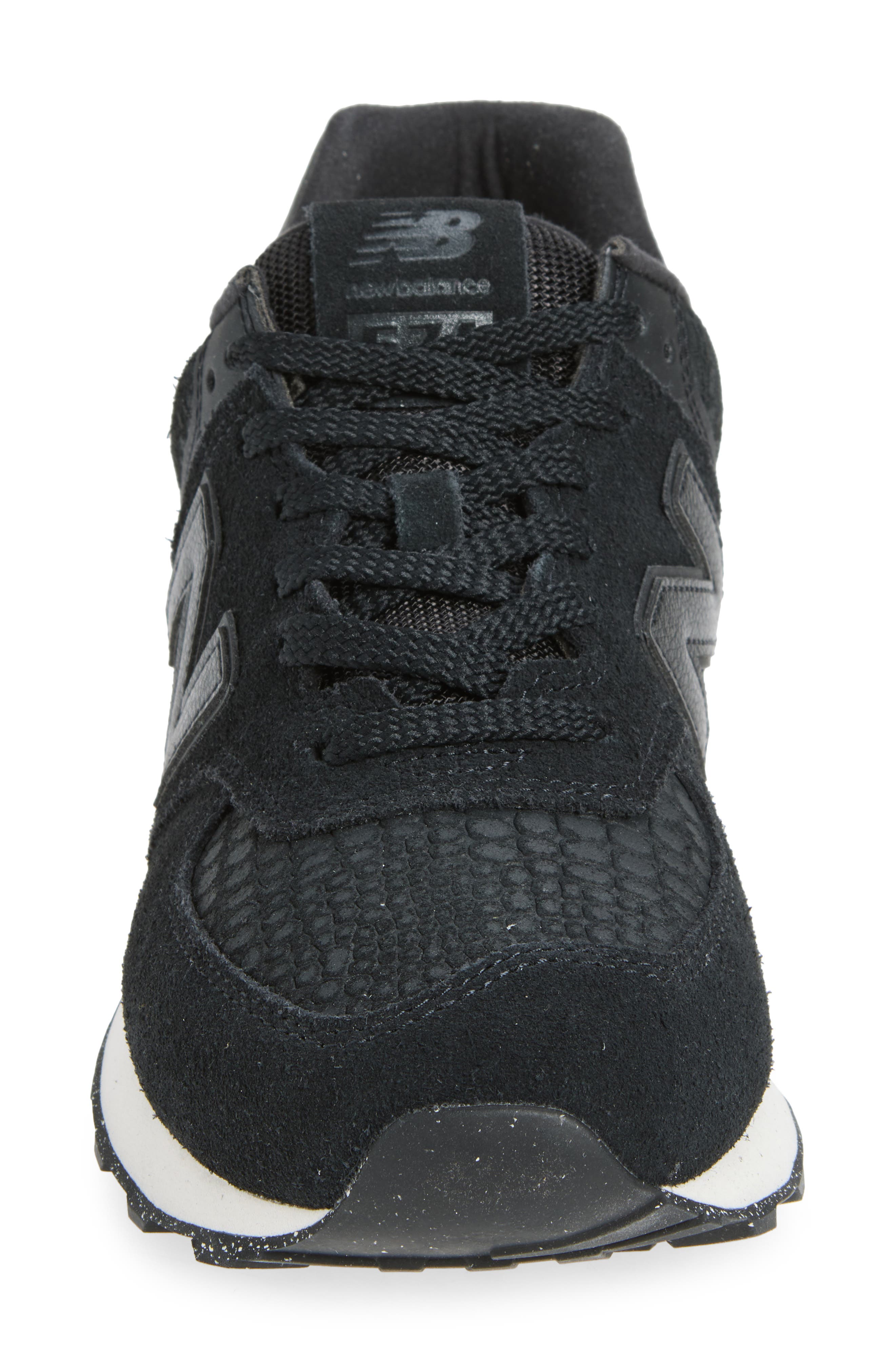 574 Sneaker, Alternate, color, BLACK/ METALLIC BLACK