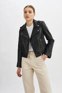LAMARQUE DONNA GOLD | Iconic Leather Biker Jacket