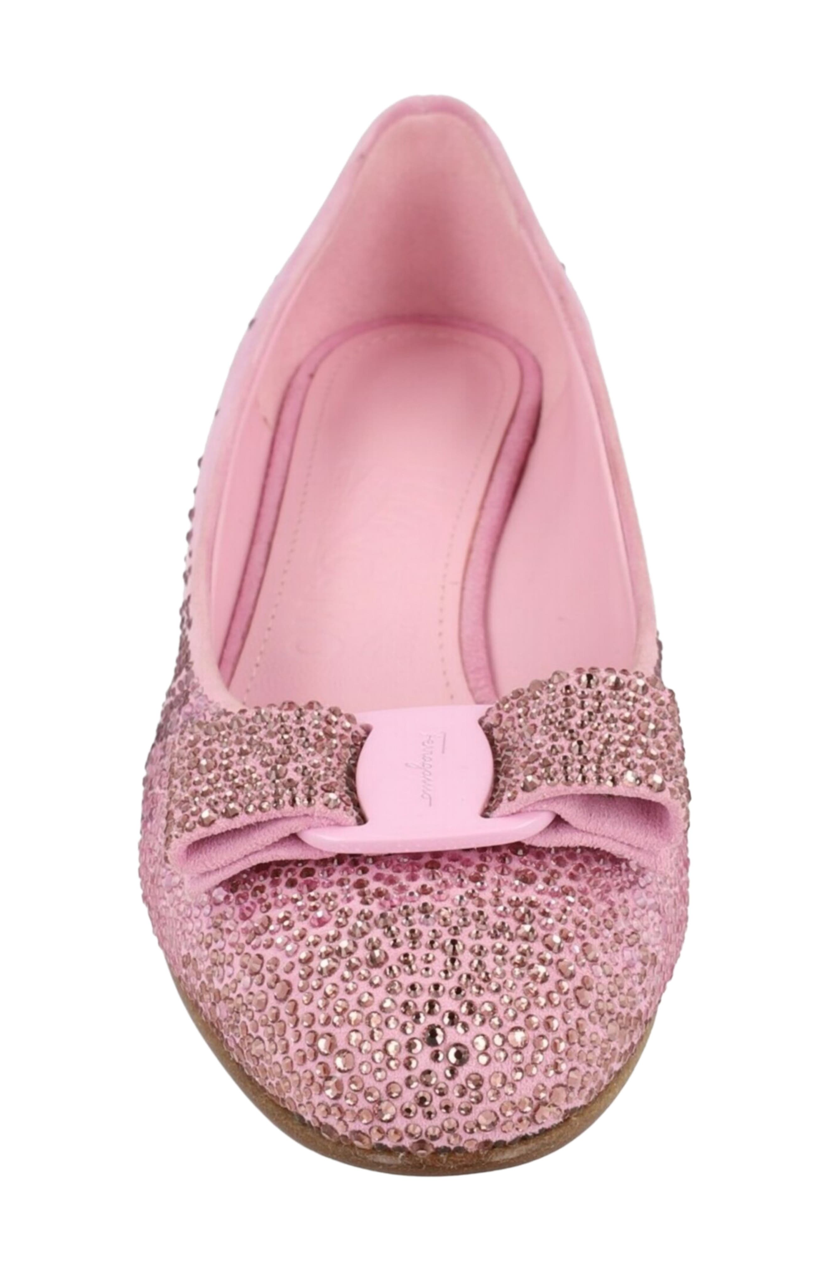 Vara Crystal Embellished Leather Pump, Alternate, color, LILAC