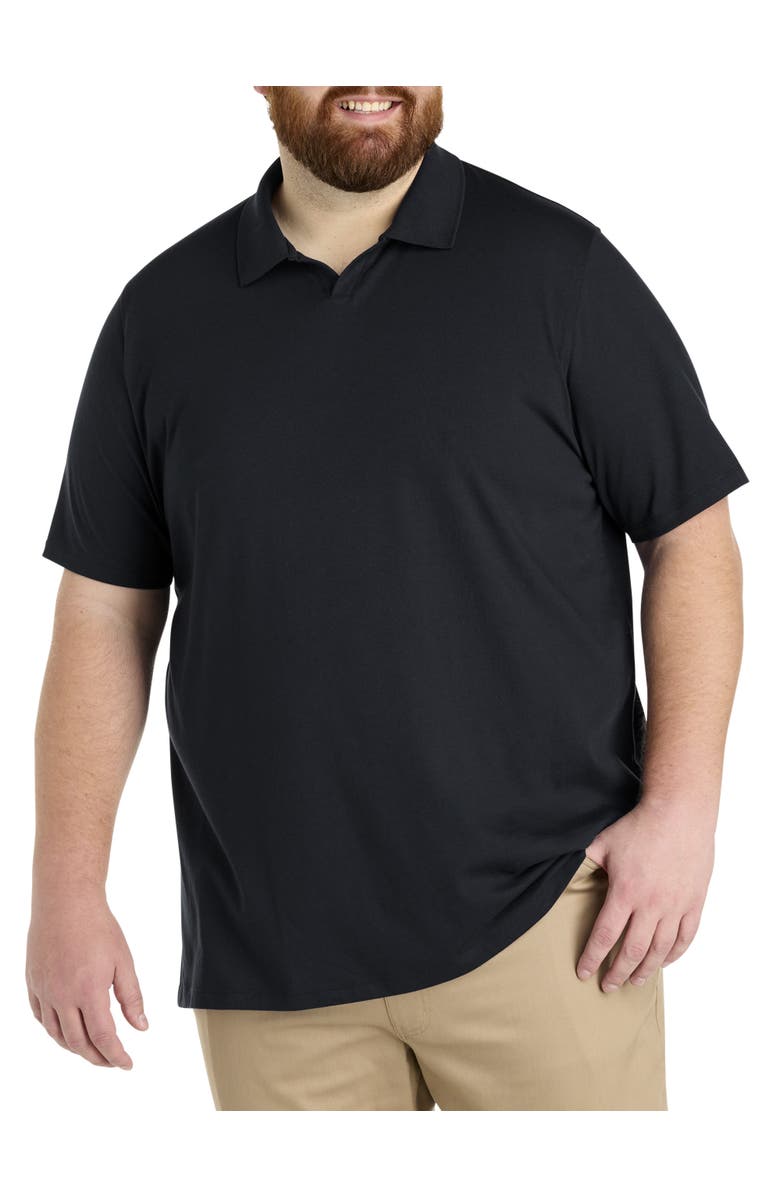 Oak Hill by DXL Big & Tall 37.5<sup>®</sup> Technology Notched Performance Polo Shirt, Alternate, color, Black