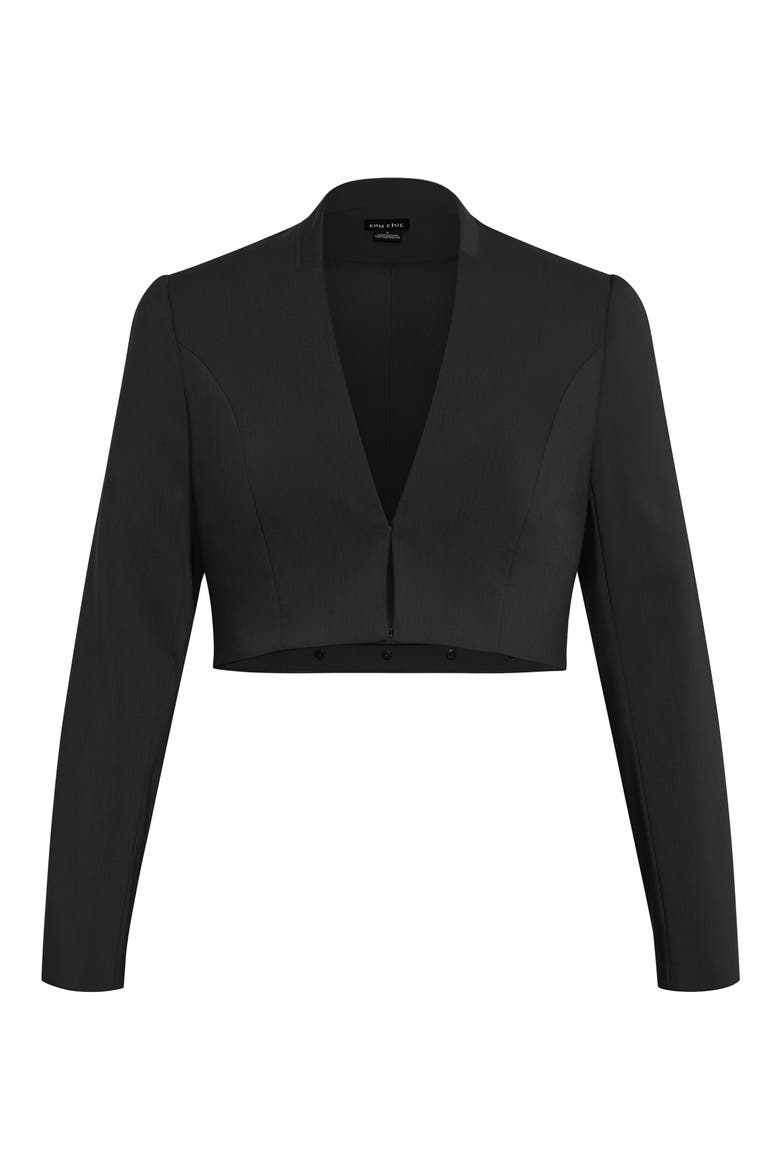 Holly Removable Pleated Hem Jacket, Alternate, color, BLACK