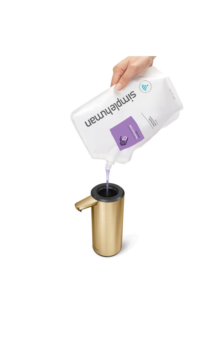 9 oz. rechargeable liquid sensor pump, Alternate, color, brass
