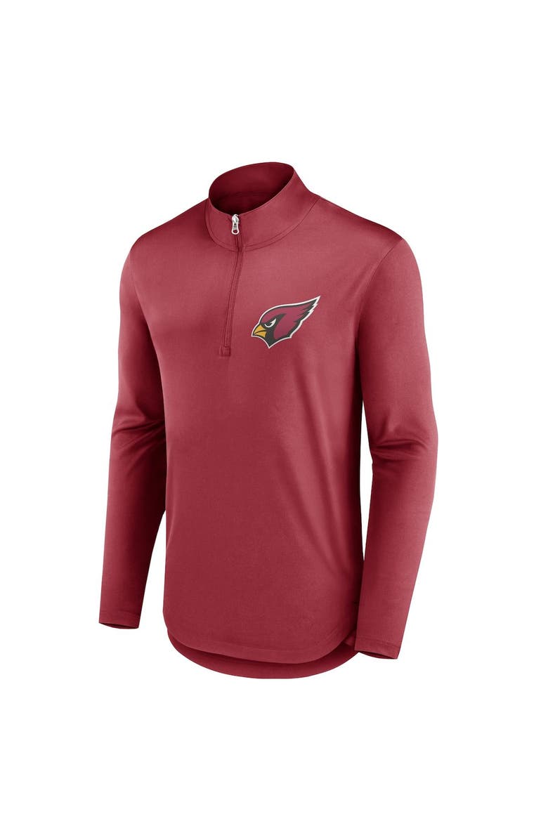 FANATICS Men's Fanatics Branded Cardinal Arizona Cardinals Tough Minded Quarter-Zip Top, Alternate, color, Cardinal