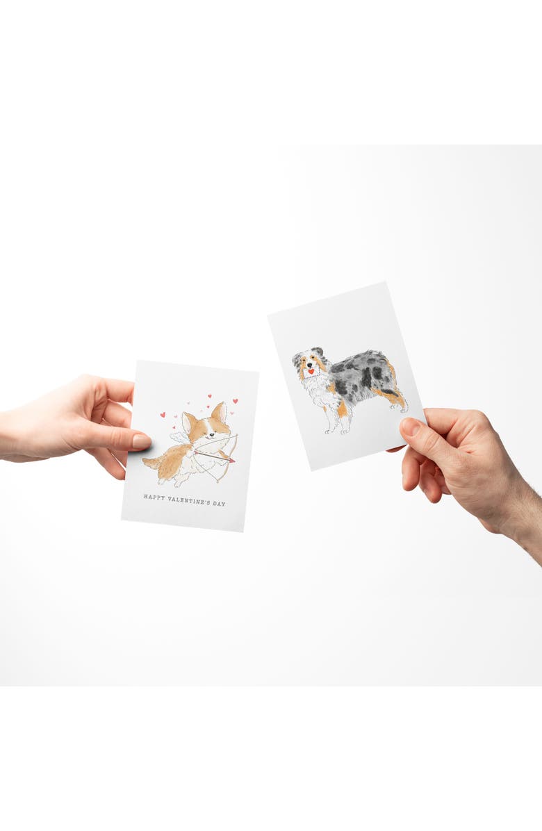 Ramus & Co Love/Valentine's Assorted Greeting Card Pack (3ct) "Corgi Cupid, Happy Love Day, Aussie Love Mail", Alternate, color, Multi-Pack