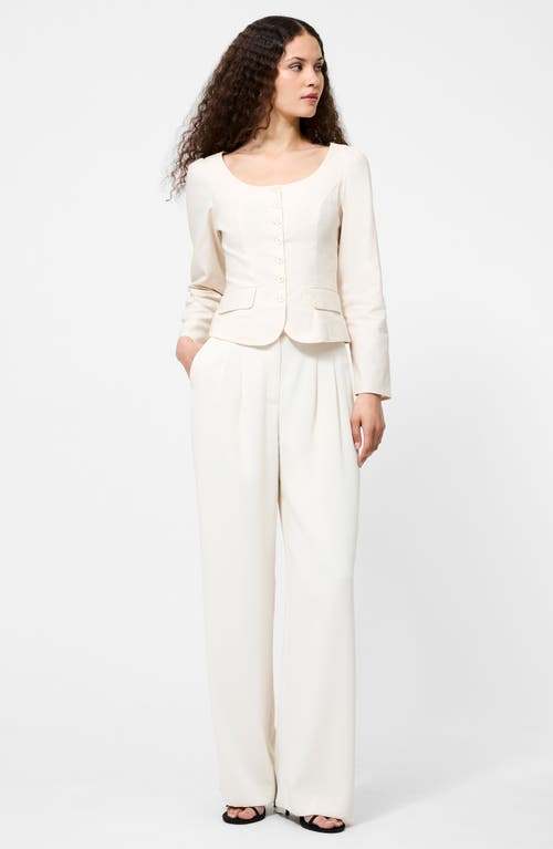 French Connection Inga 2-pocket Button-up Shirt In White