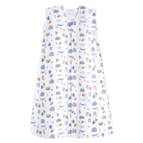 Disney 100% Cotton 0.5 TOG Sleepsack Wearable Blanket, Swaddle Transition Sleeping Bag