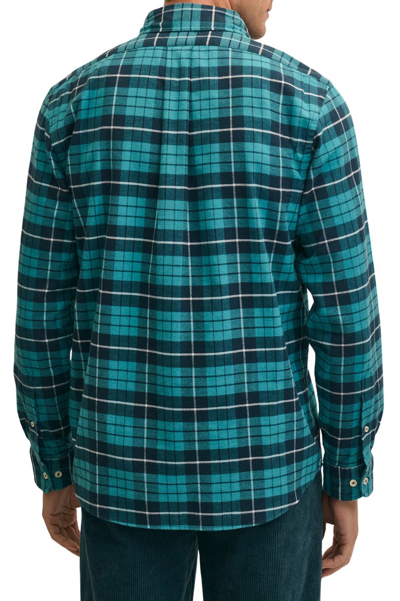 Portuguese Flannel Plaid Button-Down Shirt, Alternate, color, LTBLUECHK