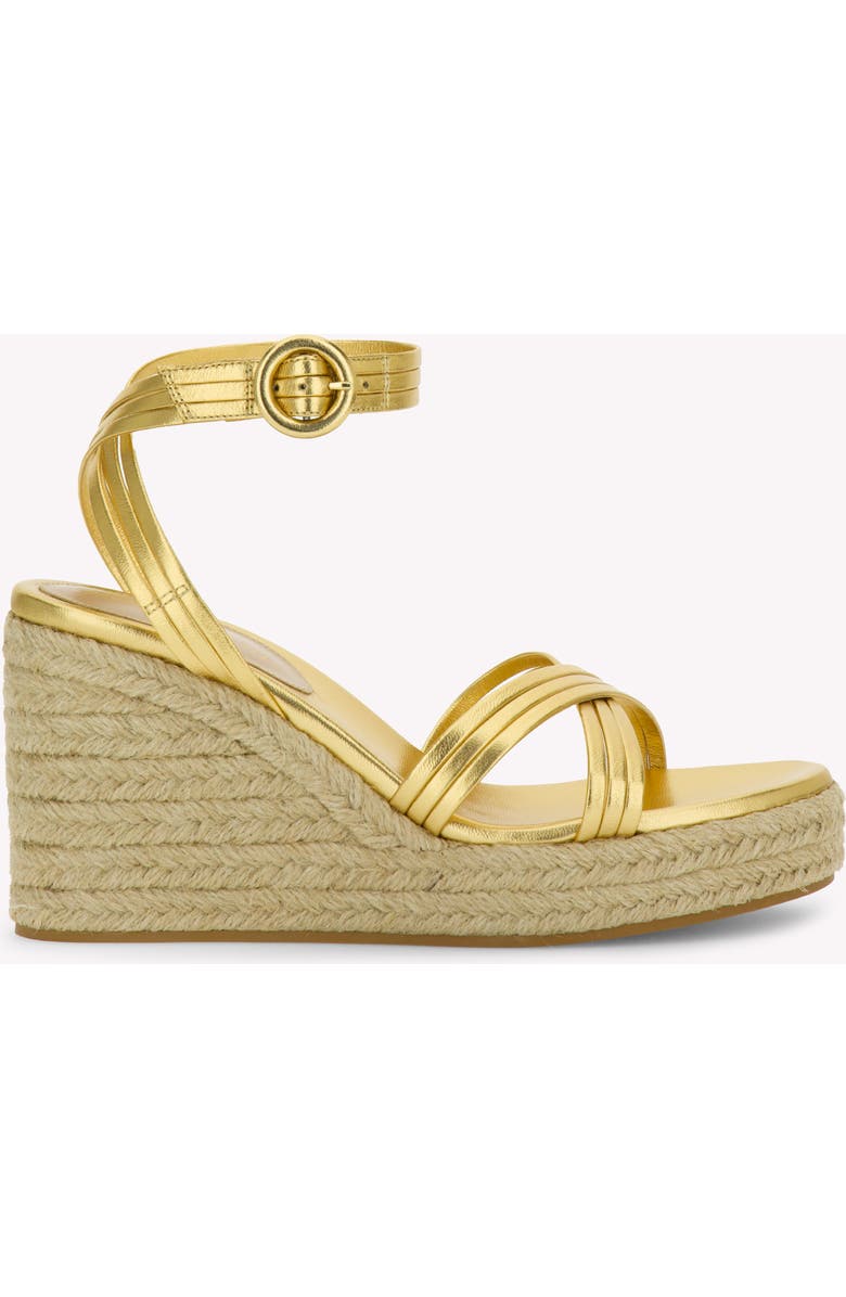 Gianvito Rossi Lianne Beach Espadrillas, Main, color, Gold Nappa