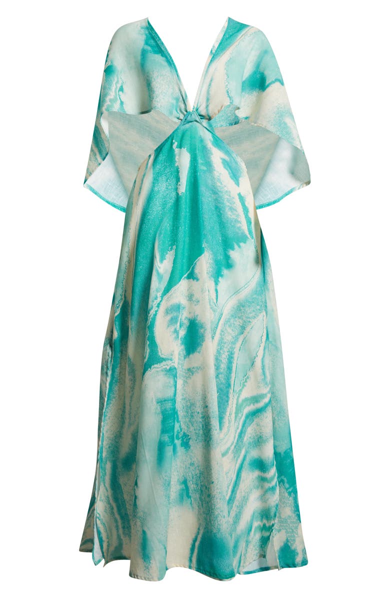 BOAMAR Avalon Cutout Cover-Up Maxi Dress, Alternate, color, Teal Multi