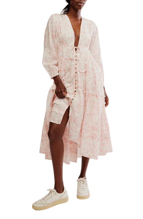 Free People Pappiet Midi Dress In Femme Combo