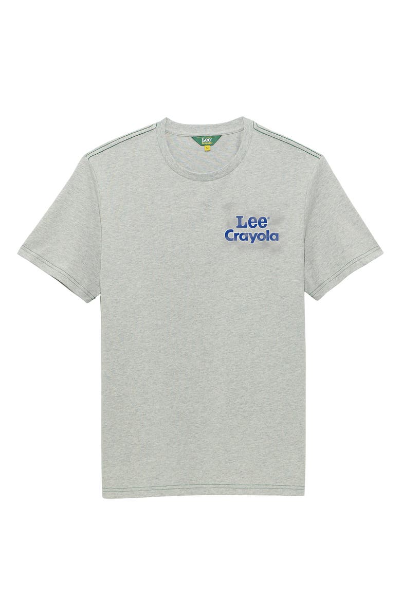 Lee x Crayola Graphic T-Shirt, Alternate, color, Heather Grey