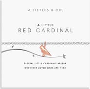 A Littles & Co A Little 'Red Cardinal' Bracelet In Silver Plating