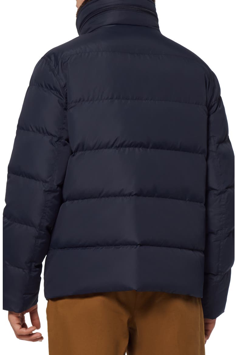 Horizon Down & Feather Coat with Faux Fur Collar, Alternate, color, INK